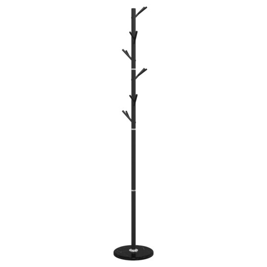 Стояща закачалка SLIM, черна, 175 см