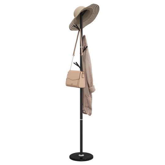 Стояща закачалка SLIM, черна, 175 см