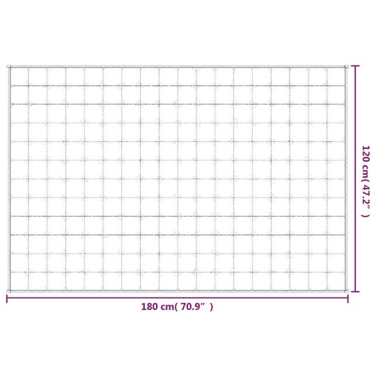 Тежко одеяло синьо 120x180 см 9 кг