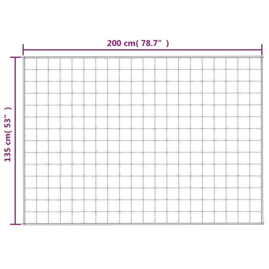 Тежко одеяло синьо 135x200 см 10 кг