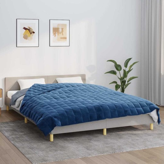 Тежко одеяло синьо 200x230 см 9 кг