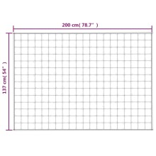 Тежко одеяло сиво 137x200 см 6 кг