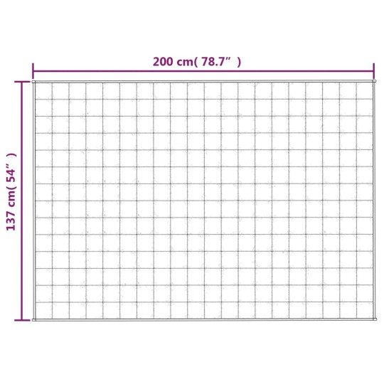 Тежко одеяло сиво 137x200 см 6 кг