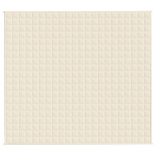 Тежко одеяло светлокремаво 200x230 см 13 кг