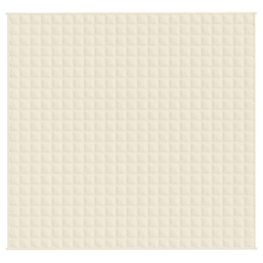 Тежко одеяло светлокремаво 220x235 см 11 кг