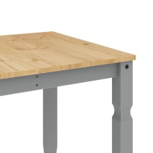 Трапезна маса Corona в стил Rustic, сива чамова дървесина масив, 160 x 80 см