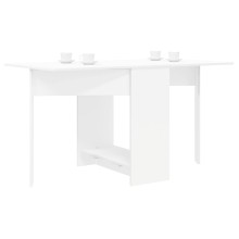 Трапезна маса в стил Modern Minimalist, сгъваема, ЛПДЧ бял мат, 138 x 70 см