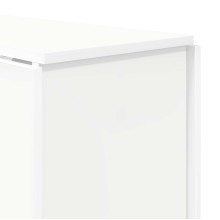 Трапезна маса в стил Modern Minimalist, сгъваема, ЛПДЧ бял мат, 138 x 70 см