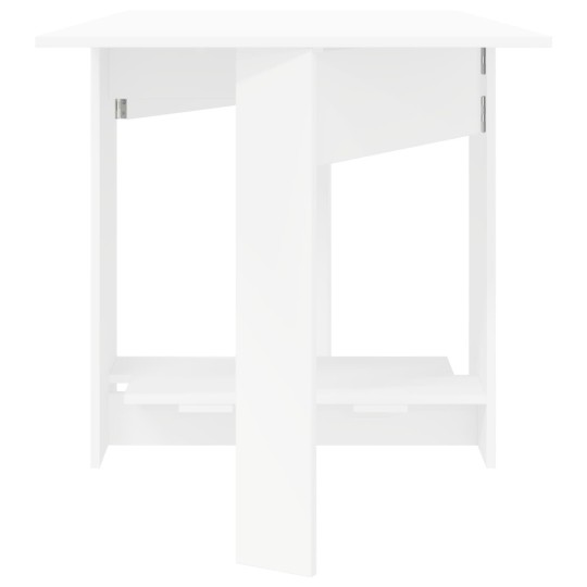 Трапезна маса в стил Modern Minimalist, сгъваема, ЛПДЧ бял мат, 138 x 70 см