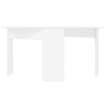 Трапезна маса в стил Modern Minimalist, сгъваема, ЛПДЧ бял мат, 138 x 70 см