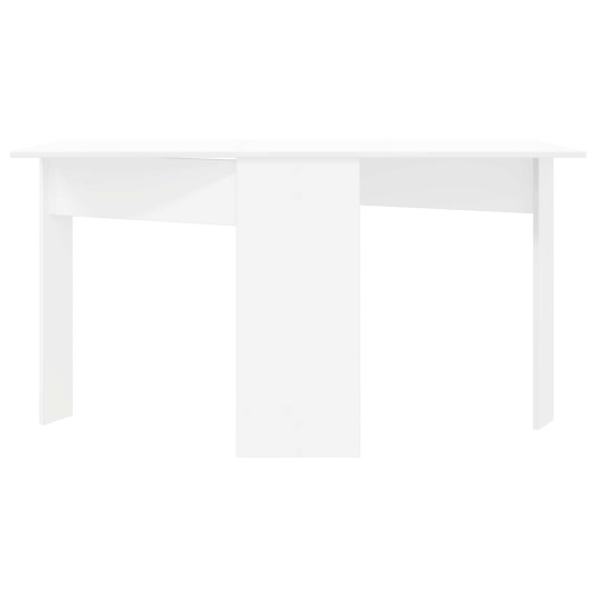 Трапезна маса в стил Modern Minimalist, сгъваема, ЛПДЧ бял мат, 138 x 70 см