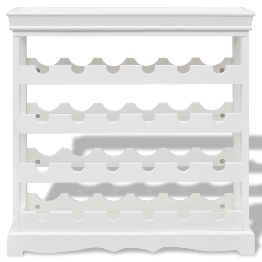 Винен шкаф ABREU за 24 бутилки, бял, 70 x 22,5 x 70,5 см