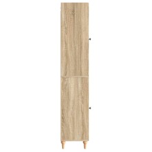 Висок модулен шкаф ARCO с фрезовани фронтове, дъб сонома, 33 x 34,5 x 180 см