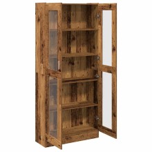 Висок шкаф AVORA, състарено дърво, 82,5 x 30,5 x 185 см