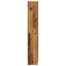 Висок шкаф AVORA, състарено дърво, 82,5 x 30,5 x 185 см