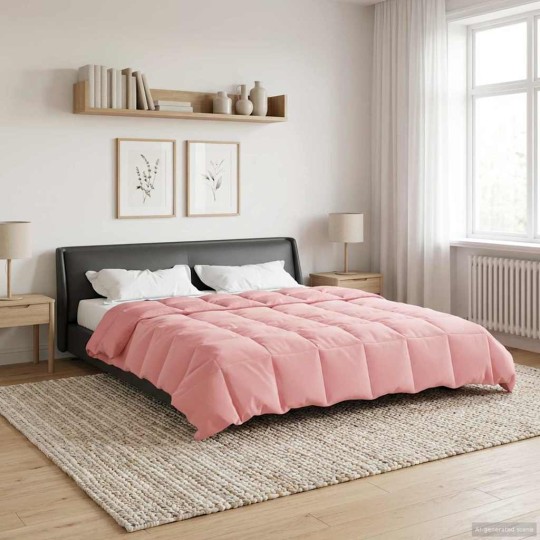 Всесезонна олекотена завивка Soft Duo All Season от микрофибър, розова
