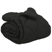 Зимна олекотена завивка Color Arctic с полиестерен пълнеж, 450 г/м², черна
