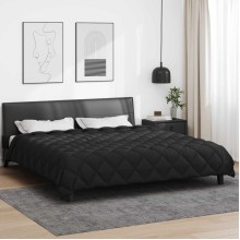 Зимна олекотена завивка Color Arctic с полиестерен пълнеж, 450 г/м², черна