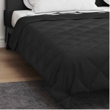 Зимна олекотена завивка Color Comfort с полиестерен пълнеж, 300 г/м², черна