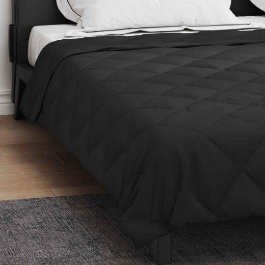 Зимна олекотена завивка Color Comfort с полиестерен пълнеж, 300 г/м², черна