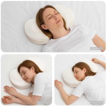Анатомична възглавница Cervical Curve Memory, 53 x 35 x 11 см, бяла