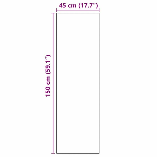 Килим за кухня Floral Print, черен 150 x 45 см Кадифе
