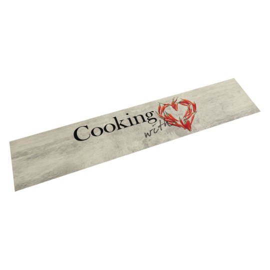 Кухненско килимче Cooking пипер, 60x300 см, кадифе