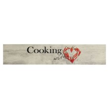 Кухненско килимче Cooking пипер, 60x300 см, кадифе
