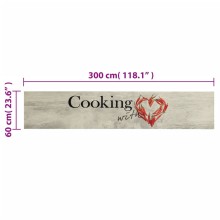 Кухненско килимче Cooking пипер, 60x300 см, кадифе