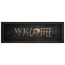 Кухненско килимче текст Coffee, 60x180 см, кадифе