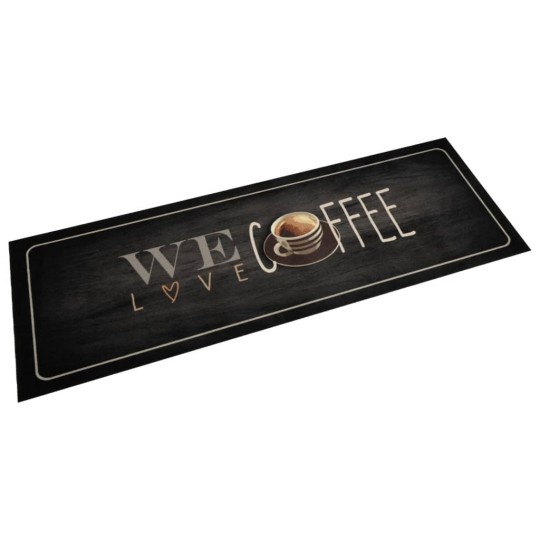 Кухненско килимче текст Coffee, 60x180 см, кадифе