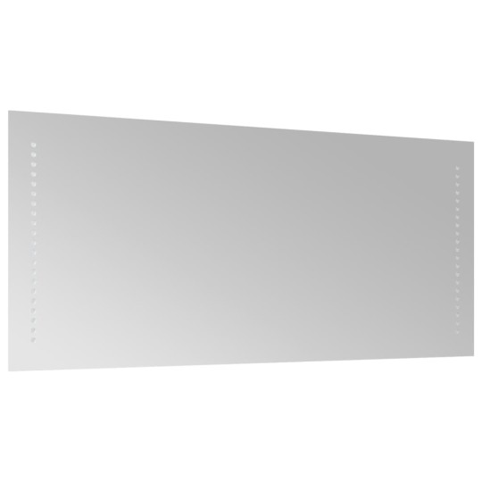 LED стенно огледало за баня с USB захранване и периферно точково осветление, 40x90 см