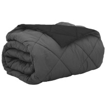 Лятна двулицева олекотена завивка Color Warm с полиестерен пълнеж, 200 г/м², в черно и антрацит