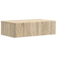 Нощно шкафче FLORA с монтаж на стена и чекмедже, дъб сонома, 59 x 34,5 x 17 см