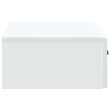 Нощно шкафче ONDA с монтаж на стена и чекмедже, бял, 59 x 34,5 x 17 см