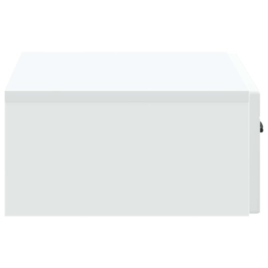 Нощно шкафче ONDA с монтаж на стена и чекмедже, бял, 59 x 34,5 x 17 см