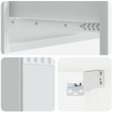 Нощно шкафче ONDA с монтаж на стена и чекмедже, бял, 59 x 34,5 x 17 см