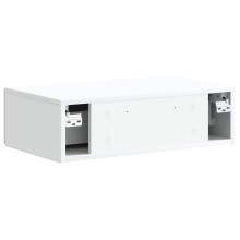 Нощно шкафче ONDA с монтаж на стена и чекмедже, бял, 59 x 34,5 x 17 см