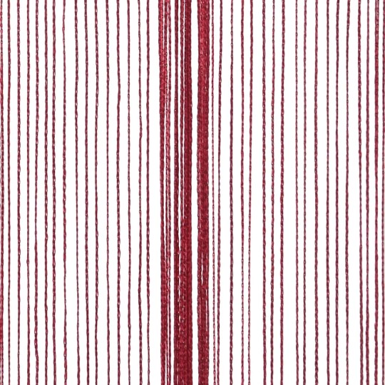 Пердета с ресни в цвят бордо за тръбен корниз, 2 бр., 140 x 250 см