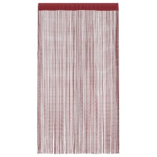 Пердета с ресни в цвят бордо за тръбен корниз, 2 бр., 140 x 250 см