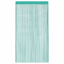 Пердета с ресни в цвят тюркоаз за тръбен корниз, 2 бр., 140 x 250 см