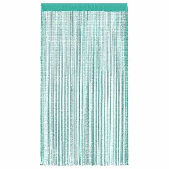 Пердета с ресни в цвят тюркоаз за тръбен корниз, 2 бр., 140 x 250 см