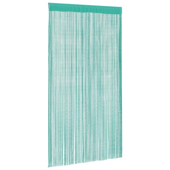 Пердета с ресни в цвят тюркоаз за тръбен корниз, 2 бр., 140 x 250 см