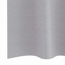 Плътни завеси в цвят сив с метални халки, 2 бр., 140 x 245 см