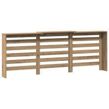 Разтегателна декоративна решетка за радиатор ALVERO, дъб артизан, 156-205x21,5x83,5 см