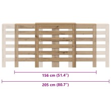 Разтегателна декоративна решетка за радиатор ALVERO, дъб артизан, 156-205x21,5x83,5 см