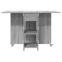 Сгъваема трапезна маса в стил Modern Minimalist, ЛПДЧ сив сонома, 115 x 70 см