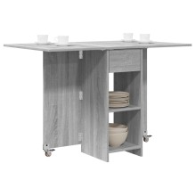 Сгъваема трапезна маса в стил Modern Minimalist, ЛПДЧ сив сонома, 115 x 70 см