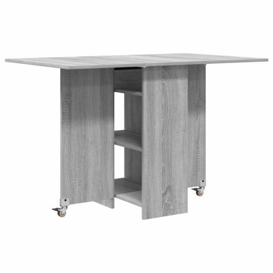 Сгъваема трапезна маса в стил Modern Minimalist, ЛПДЧ сив сонома, 115 x 70 см