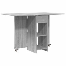 Сгъваема трапезна маса в стил Modern Minimalist, ЛПДЧ сив сонома, 115 x 70 см